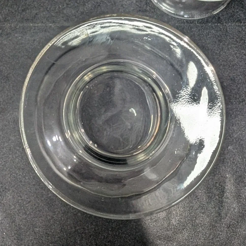Cockpit Ale Beer Clear Pedestal Glasses, Set‎ of 2, Vintage Memphis Memorabilia